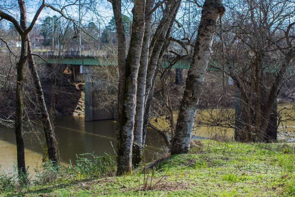 The Cahaba after the waters receded, on January 7.