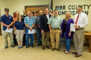 Departments represented (L-R): West Blocton, Randolph, Brierfield, Greenpond, Lawley, Centreville, Eoline, Pinetucky, Cam Ward, Cedar Grove, April Weaver, and Brent.