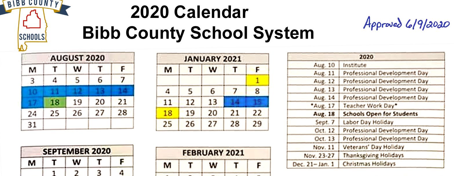 Board of Education Approves Amended Calendar The Bibb Voice