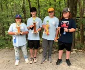 kids holding trophies