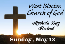West Blocton Church of God Mother’s Day Revival